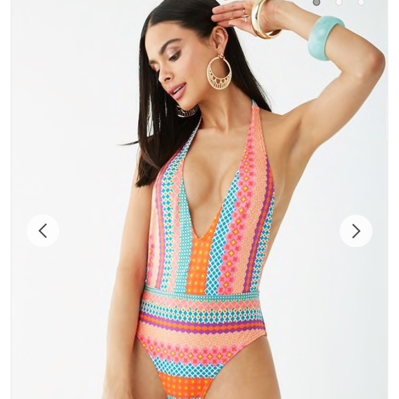 Plunging One Piece Swimsuit - Picture 3 of 6